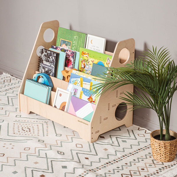 montessori-bookshelf-woodandhearts-Sophia's Style-Shelf-1